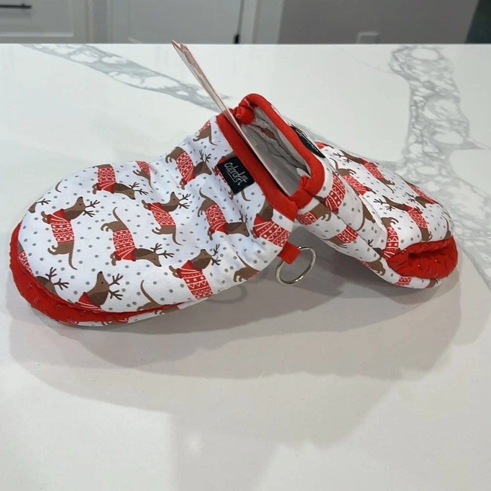 🐾🎅🏻Dachshund Mini OVEN MITTS
